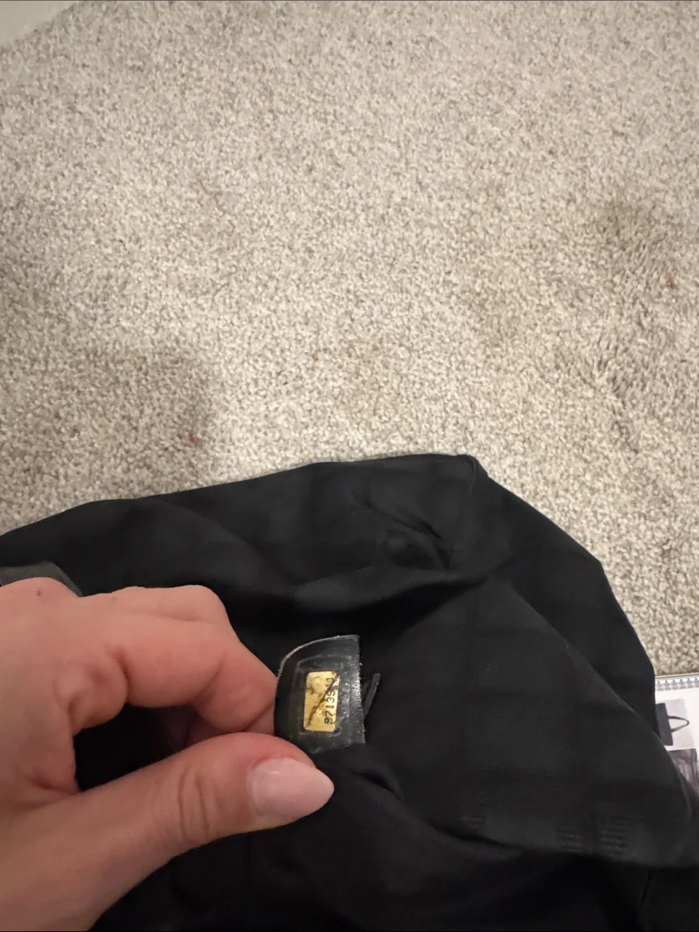Chanel travel line black bag cc nylon look/feel comes w/ COA & visible auth code - Picture 7 of 7
